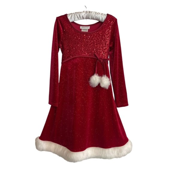 Bonnie Jean Red Sequin Formal Dress - Picture 1 of 16